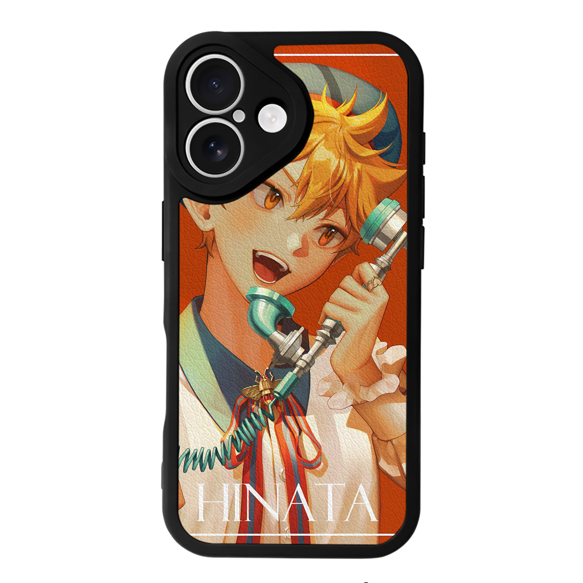 （画像用） ハイキュー!! Haikyu!! 【iPhone 16シリーズ対応】シリコンスマホケース（レザー調） 材質：シリコン